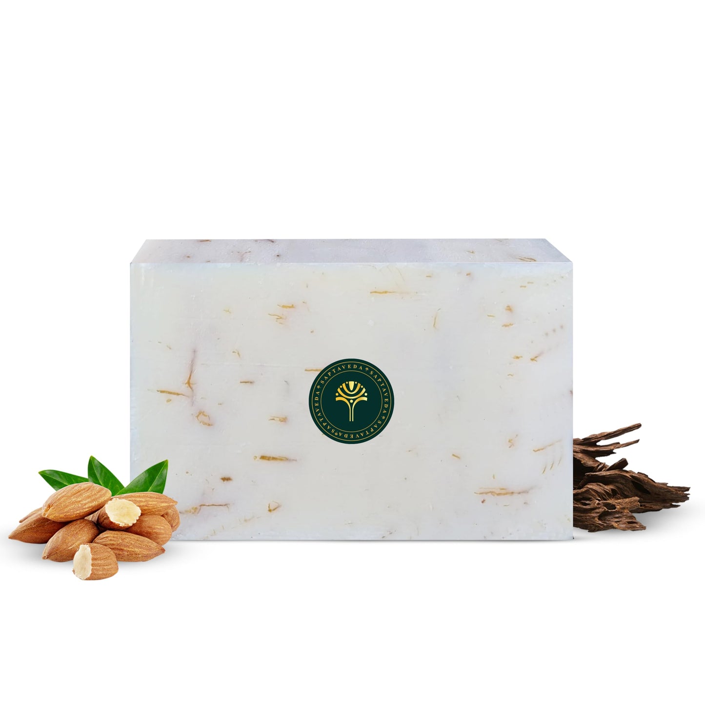 SAPTAVEDA | Herbal Bathing Bar | The Bath Expert | Luxury Soap | Infused with Baby Vetiver Roots | Anti-Ageing | Desert White