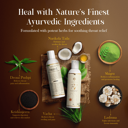 Saptaveda TON7 | Mini Pack (40ML) | 100% Natural & Ayurvedic Oil | Patented Formula for Tonsillitis & Adenoiditis | External Use | Relief in 7 Days - Saptaveda Herbals