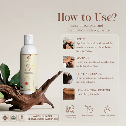 Saptaveda Ton7 | Prevention Kit (Pack of 4) | 100% Natural & Ayurvedic Oil | Patented Formula for Tonsillitis & Adenoiditis | External Use | Relief in 7 Days - Saptaveda Herbals